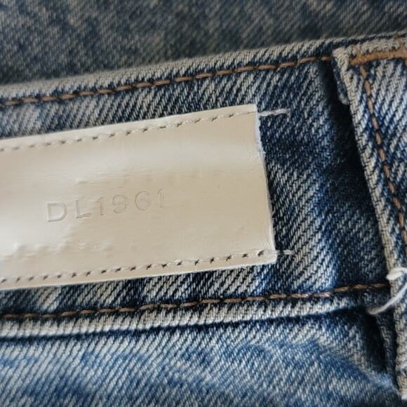 DL 1961 Asra Long Jran Skirt Blue Size 28 with front Slit - Picture 6 of 12